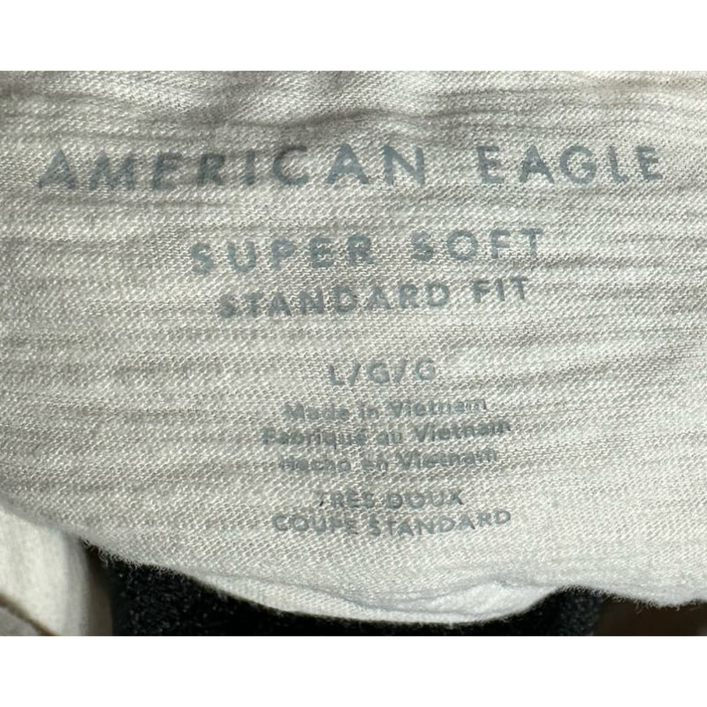 American Eagle SuperSoft Standard Fit Pastel‎ Striped Hoodie Size L - Picture 3 of 3